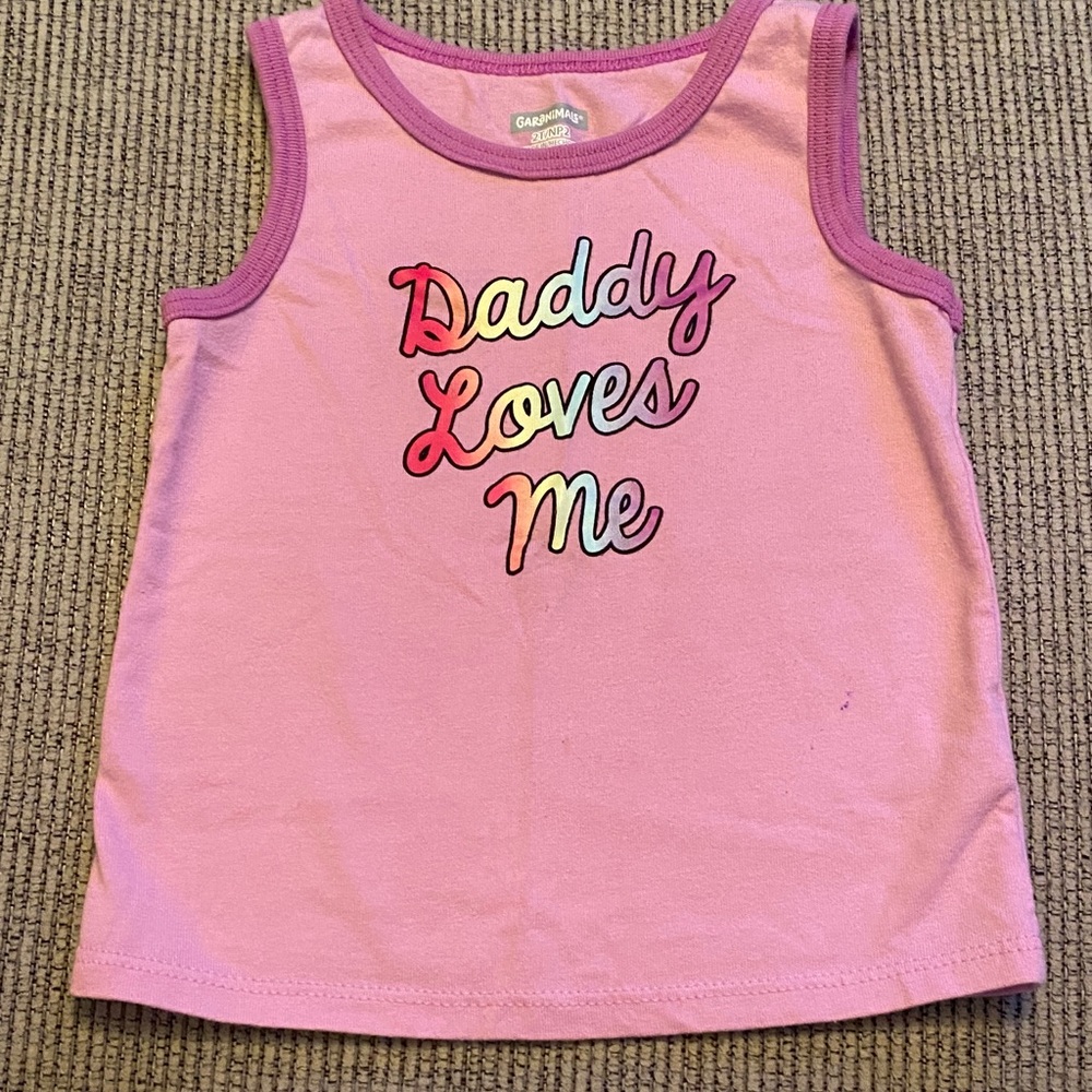 ⭐ 4 for $10 ⭐ - Garanimals Purple Tank Top with Colorful Text